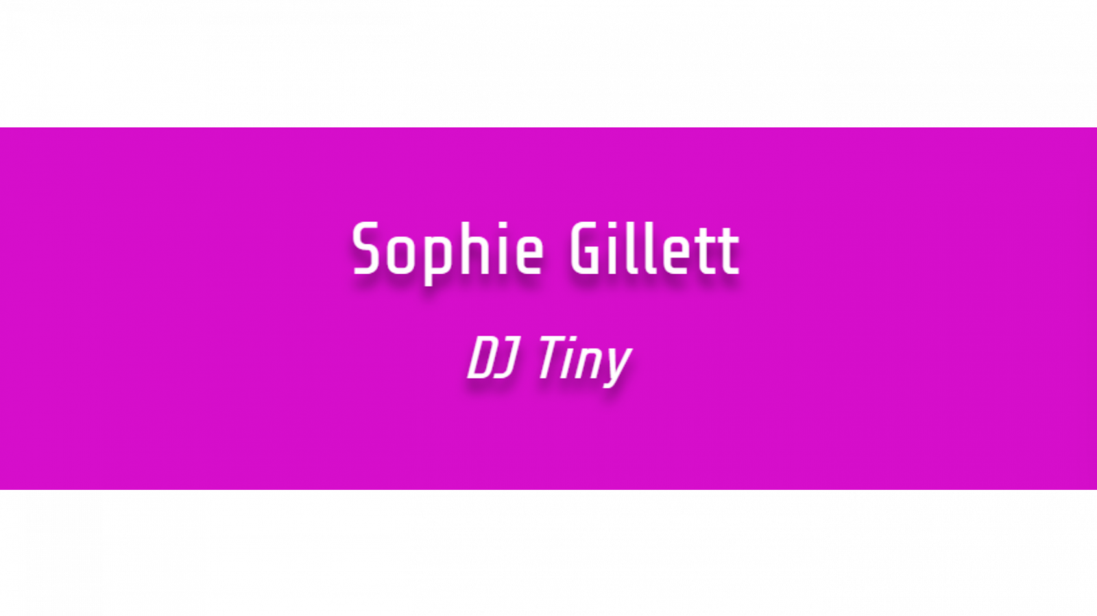 Sophie Gillett