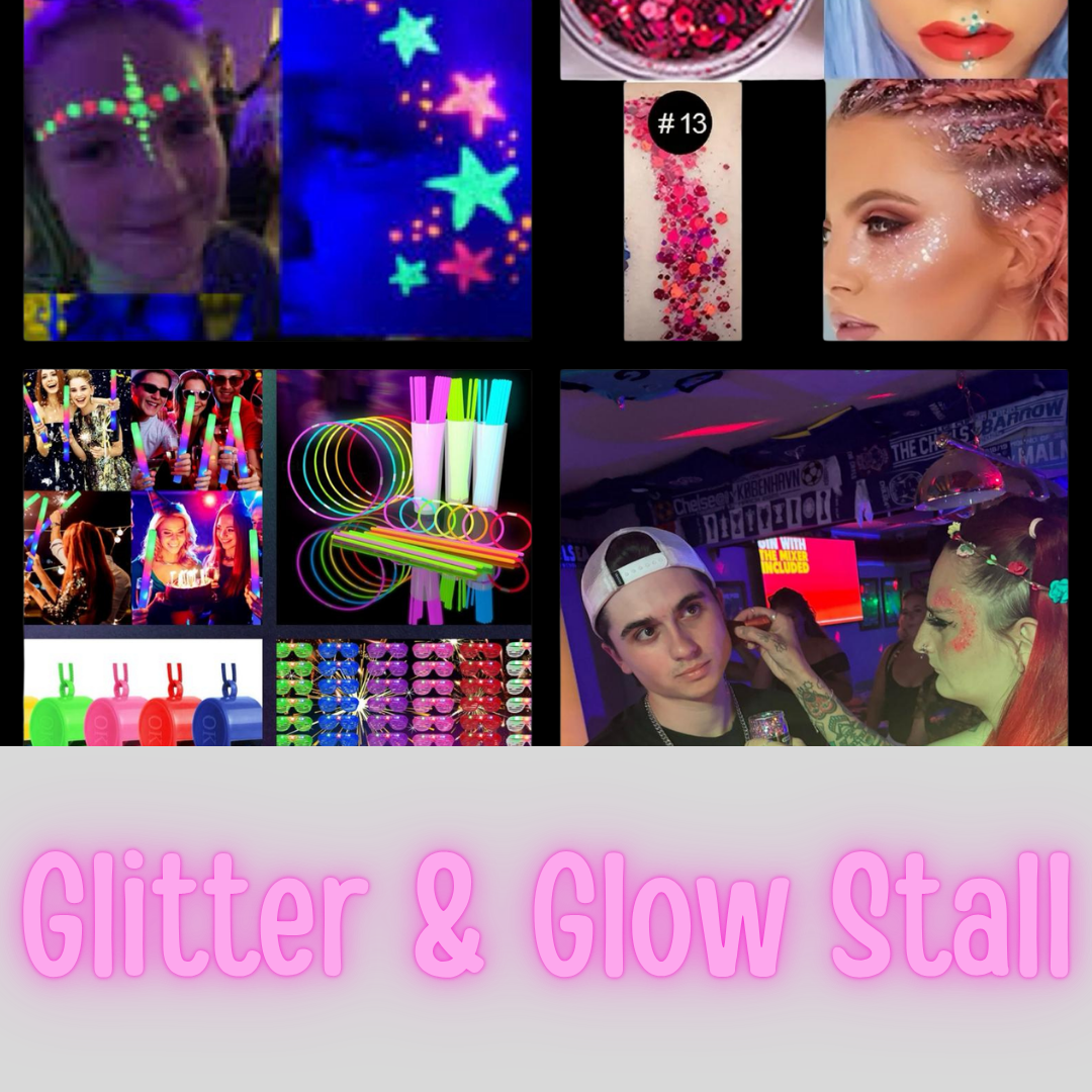 Glitter and glow stall
